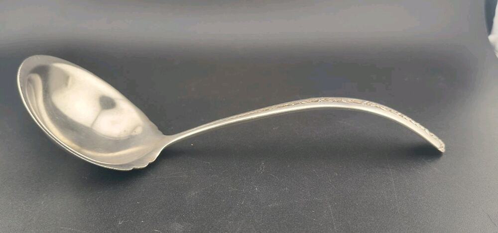 Towle Rambler Rose Sterling Silver Gravy Ladle 6-7/8" 50g Serving Piece No Mono
